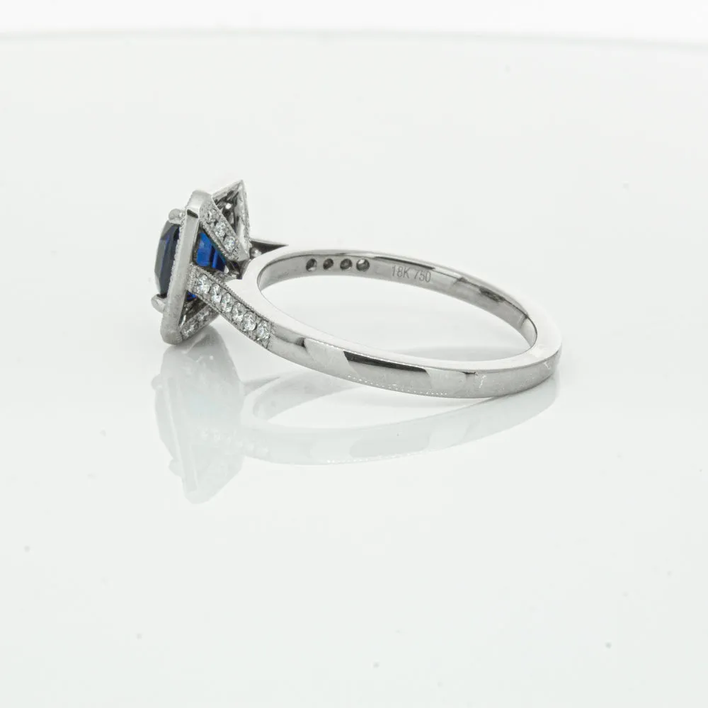 18ct White Gold Sapphire & Diamond Aria Ring