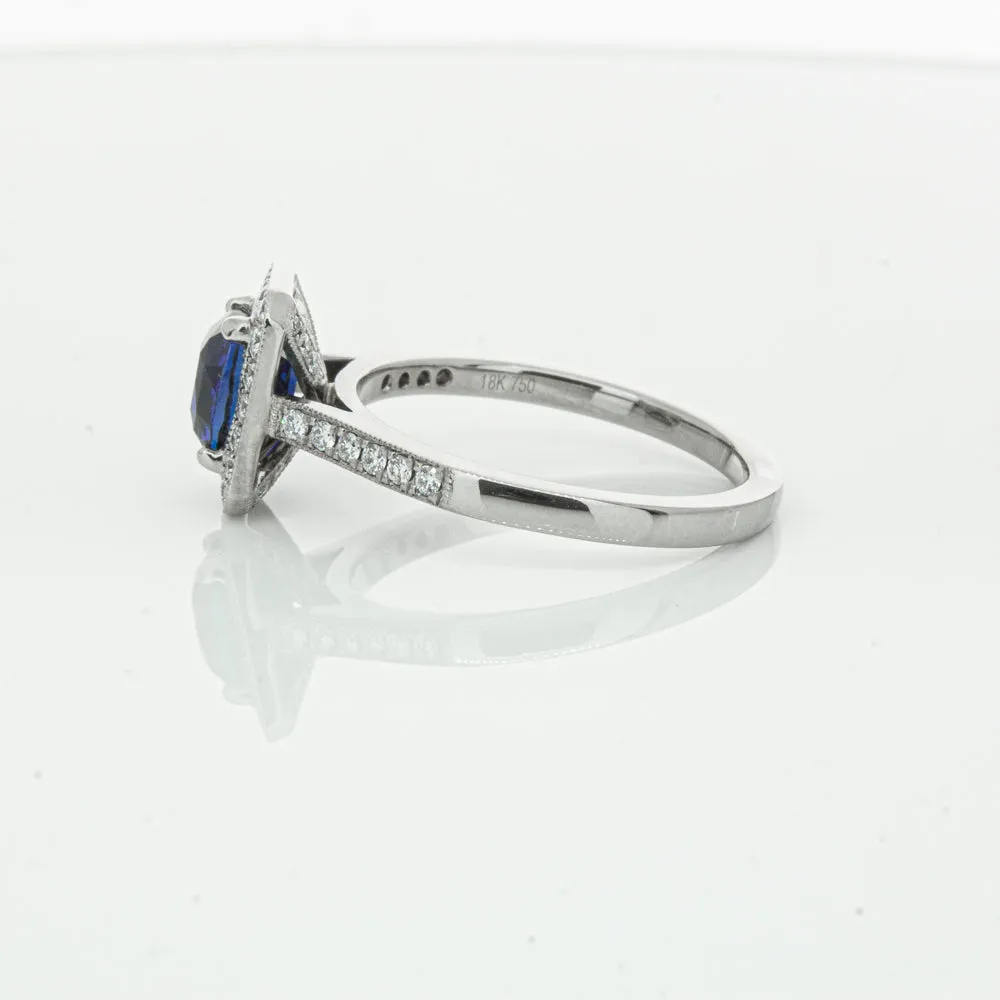 18ct White Gold Sapphire & Diamond Aria Ring