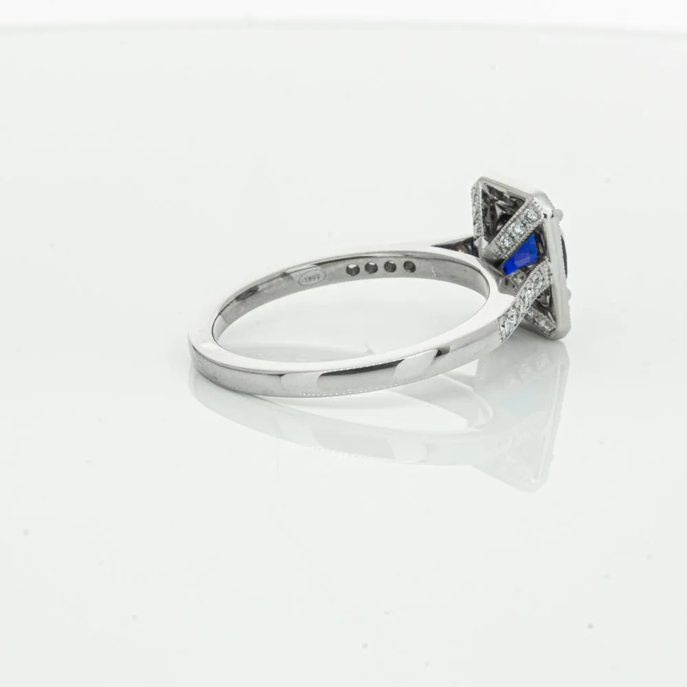 18ct White Gold Sapphire & Diamond Aria Ring