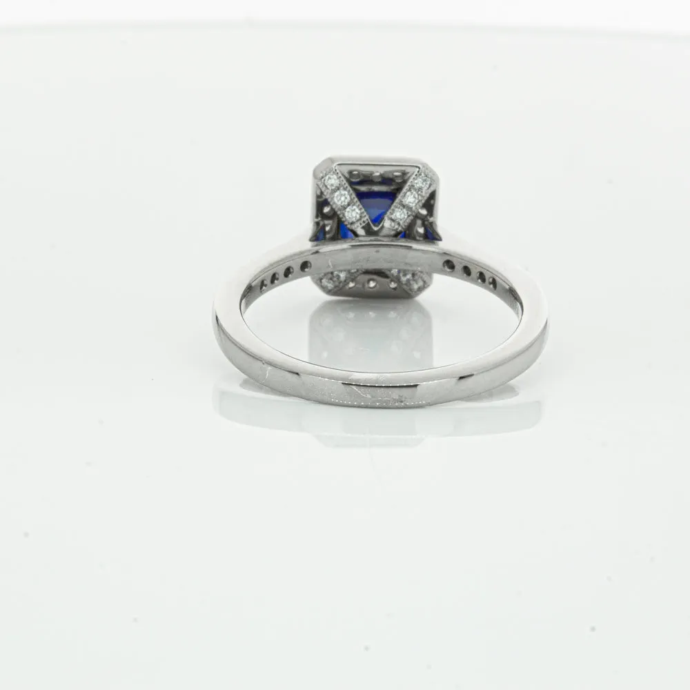 18ct White Gold Sapphire & Diamond Aria Ring