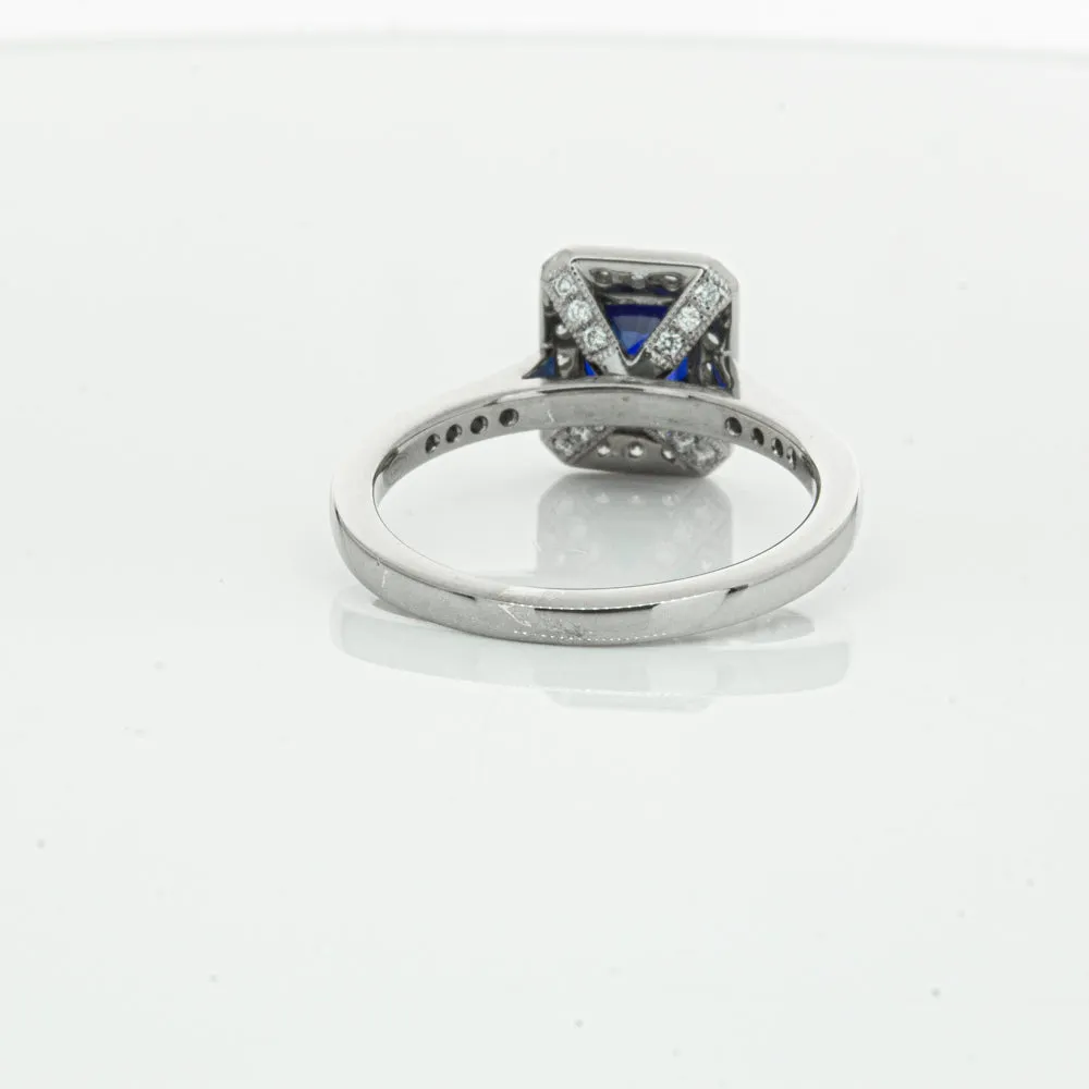 18ct White Gold Sapphire & Diamond Aria Ring