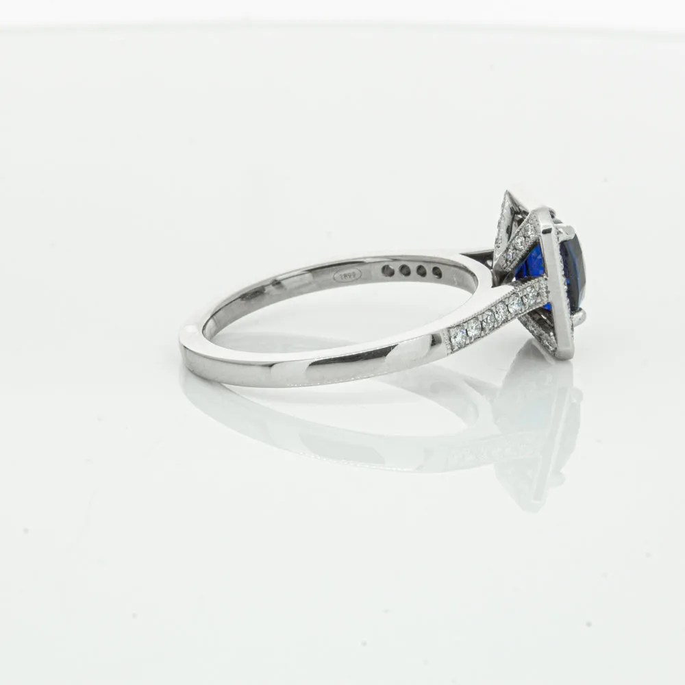 18ct White Gold Sapphire & Diamond Aria Ring