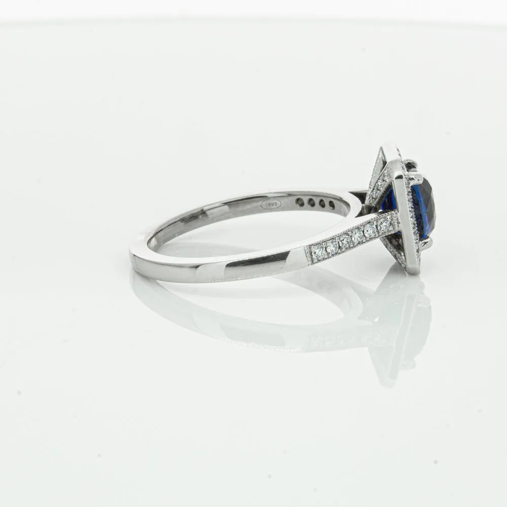 18ct White Gold Sapphire & Diamond Aria Ring