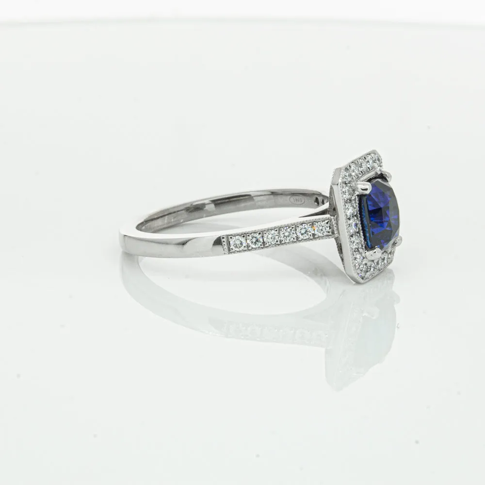 18ct White Gold Sapphire & Diamond Aria Ring