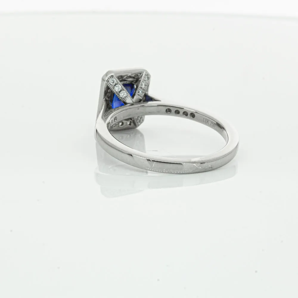 18ct White Gold Sapphire & Diamond Aria Ring