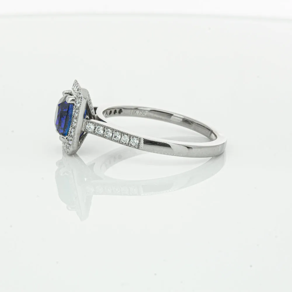 18ct White Gold Sapphire & Diamond Aria Ring