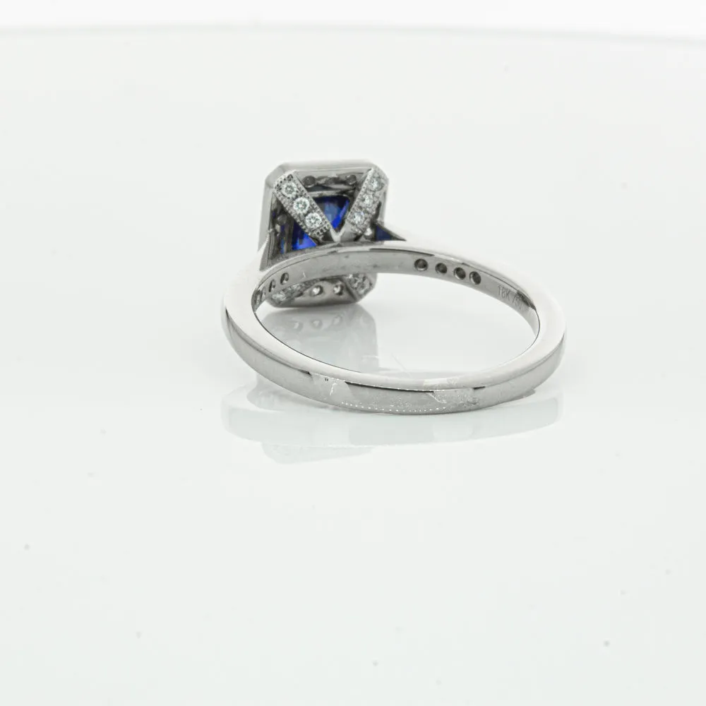 18ct White Gold Sapphire & Diamond Aria Ring