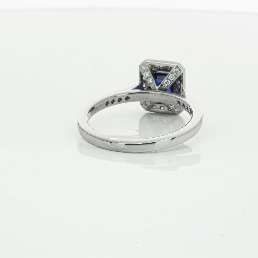 18ct White Gold Sapphire & Diamond Aria Ring