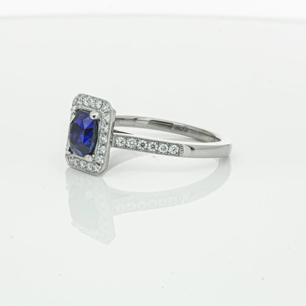 18ct White Gold Sapphire & Diamond Aria Ring