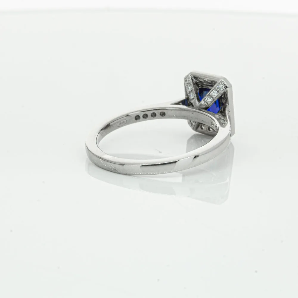 18ct White Gold Sapphire & Diamond Aria Ring