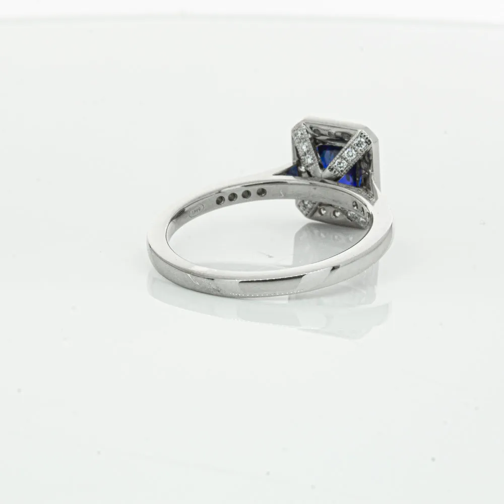 18ct White Gold Sapphire & Diamond Aria Ring