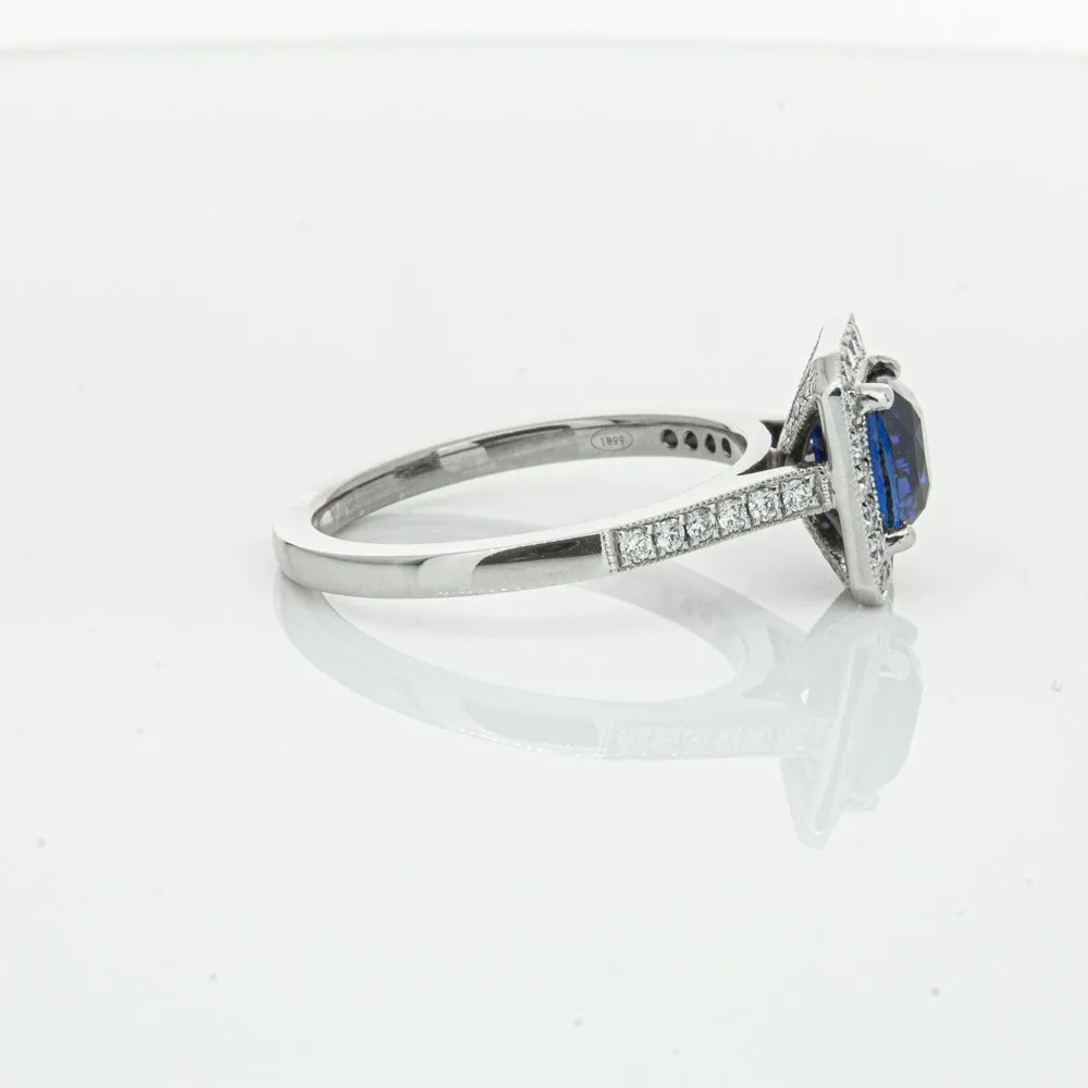 18ct White Gold Sapphire & Diamond Aria Ring