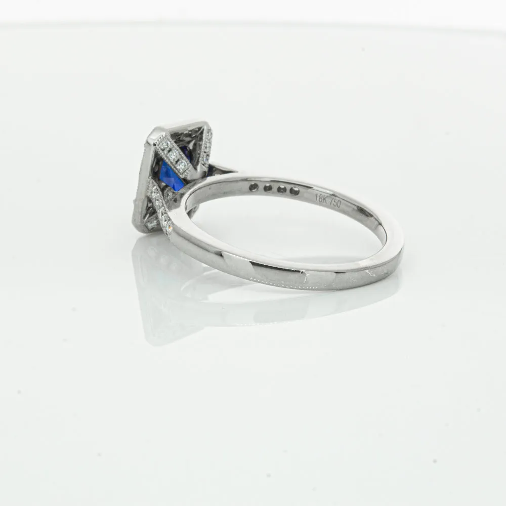 18ct White Gold Sapphire & Diamond Aria Ring