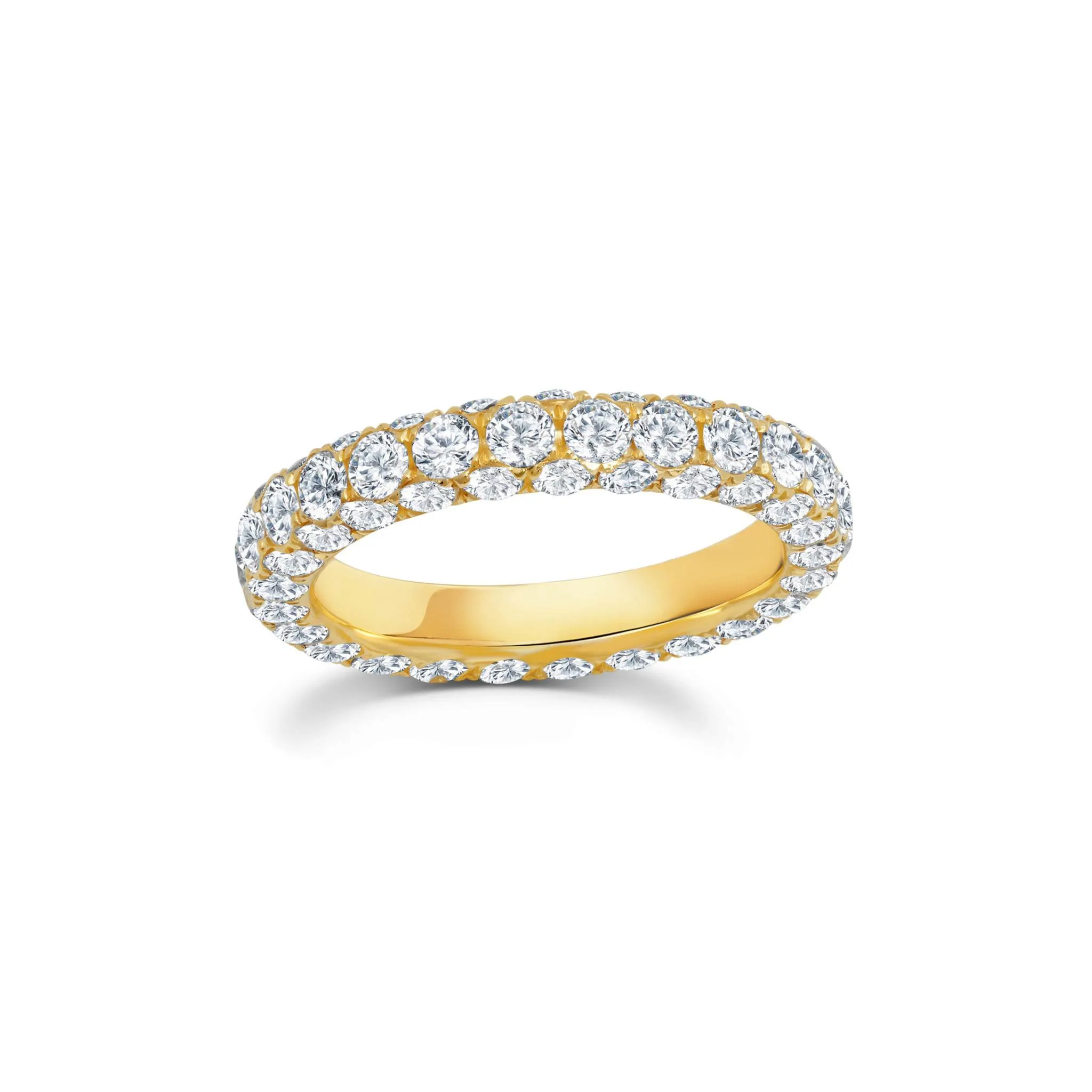 3 Sided Diamond Band