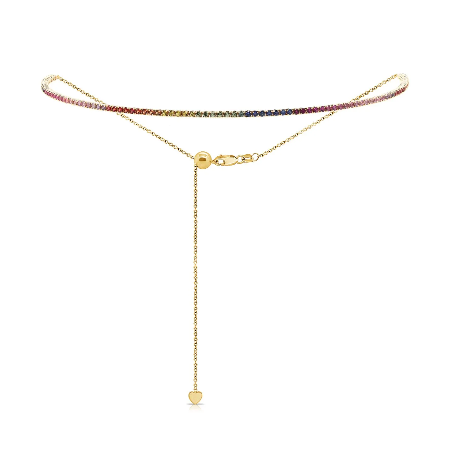 Adjustable Bolo Gemstone Tennis Choker