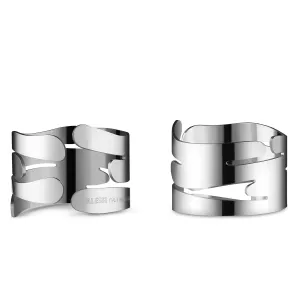 Alessi Barkring Napkin Ring Holder Set/2