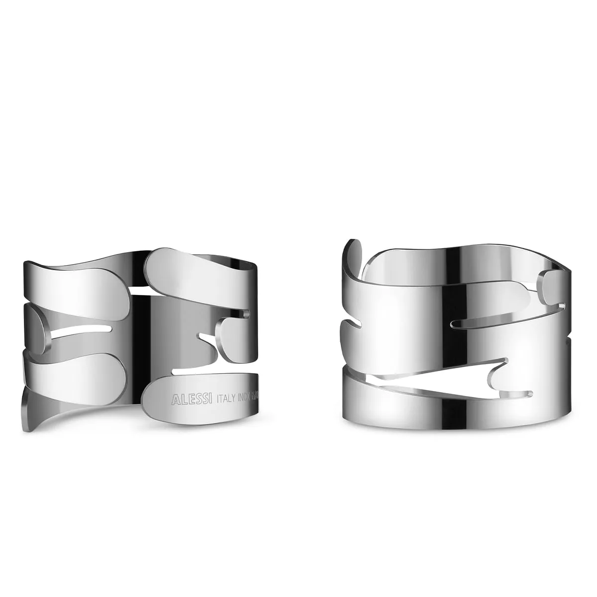 Alessi Barkring Napkin Ring Holder Set/2