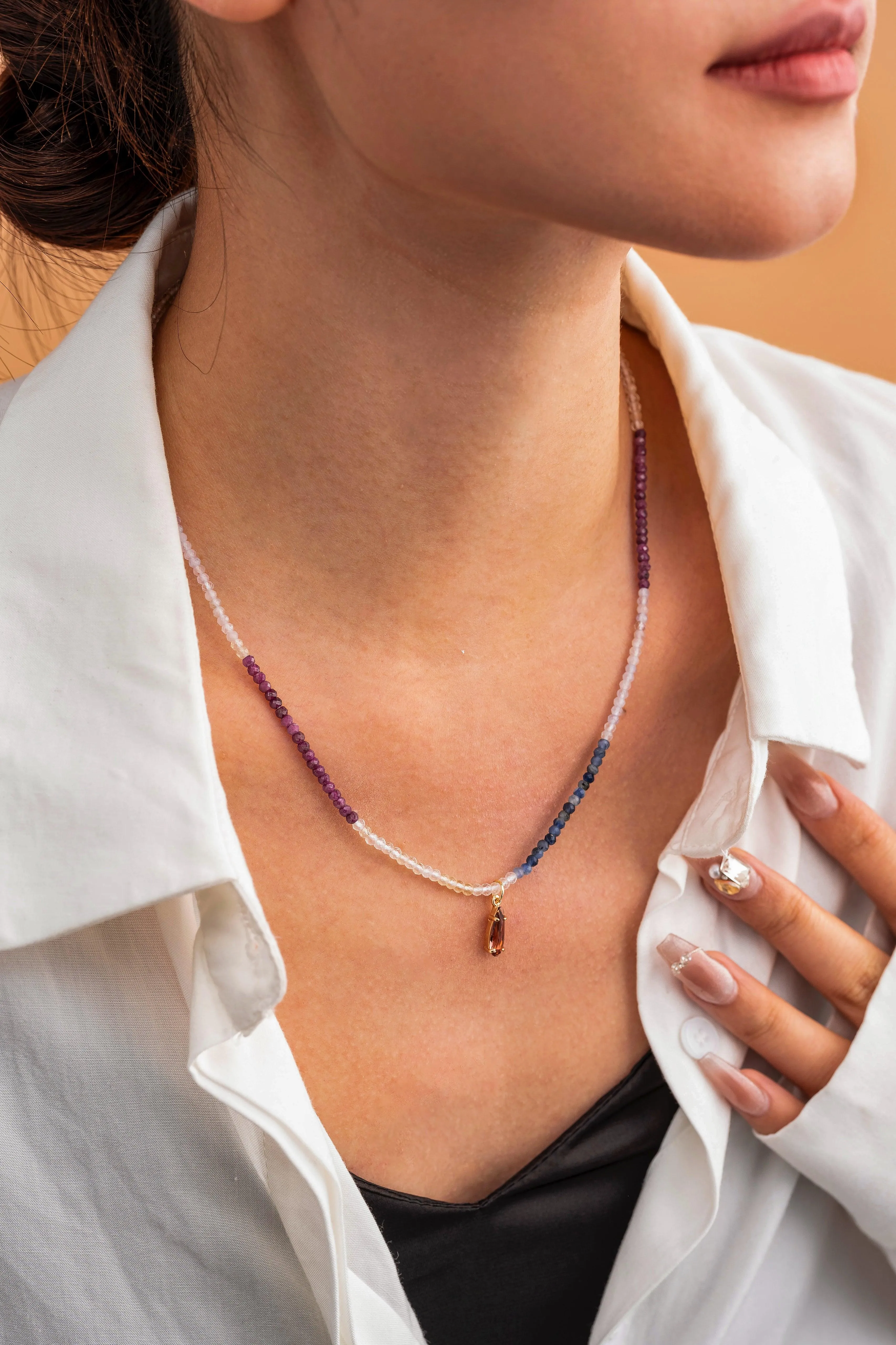 Amalthea Muti Gemstone Mix Necklace