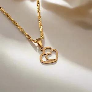 Amore Twin Heart Necklace