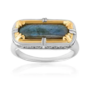 Anatoli Jewelry, Inc. Two-Tone Labradorite Ring