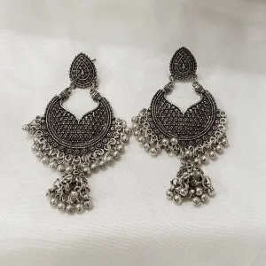 Bhavi Jewels Oxidised Plated Dangler Earrings