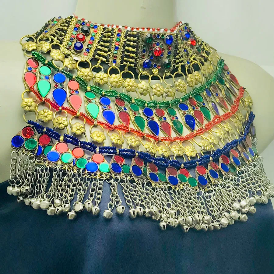 Boho Statement Colorful Choker Necklace