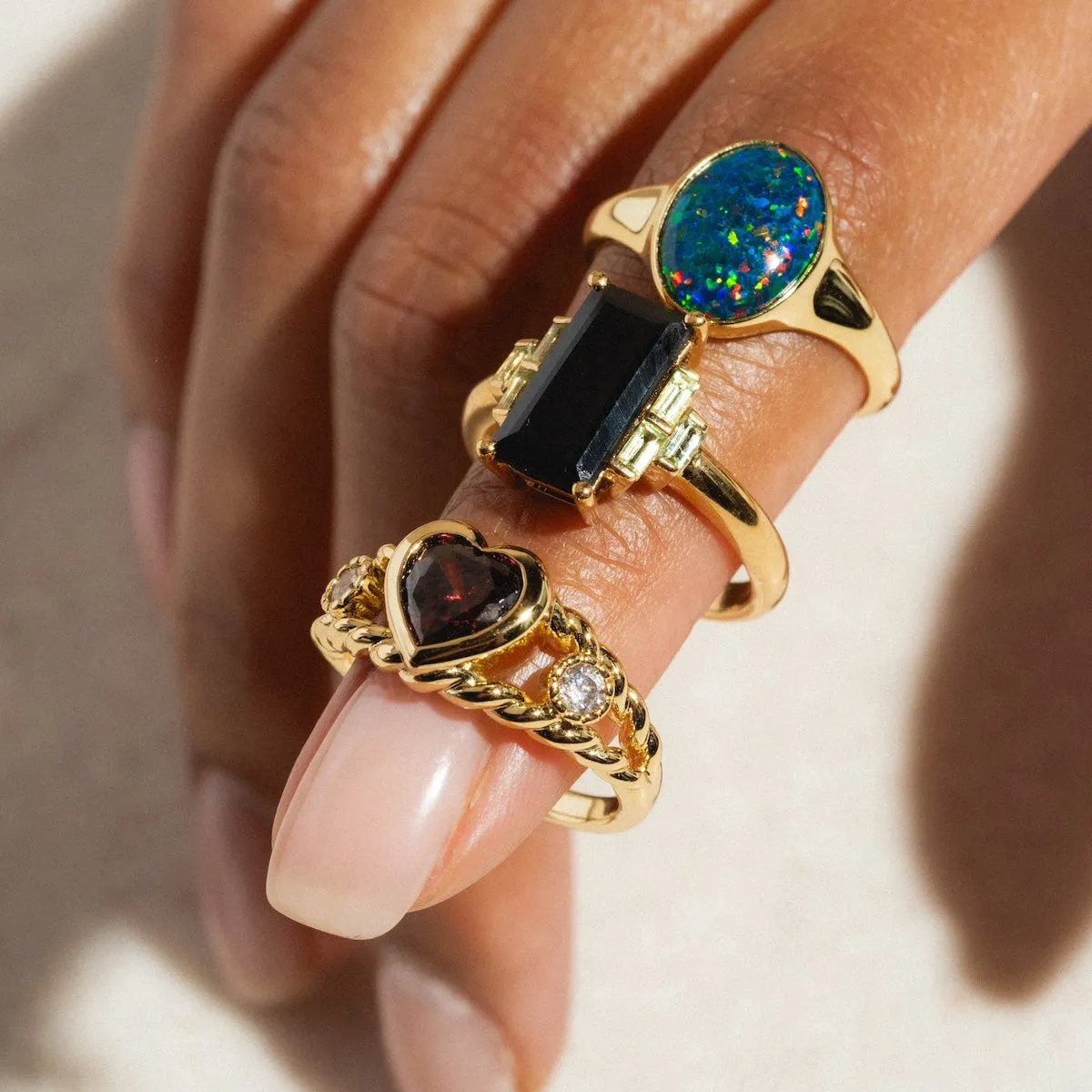 Bold Baguette Statement Ring