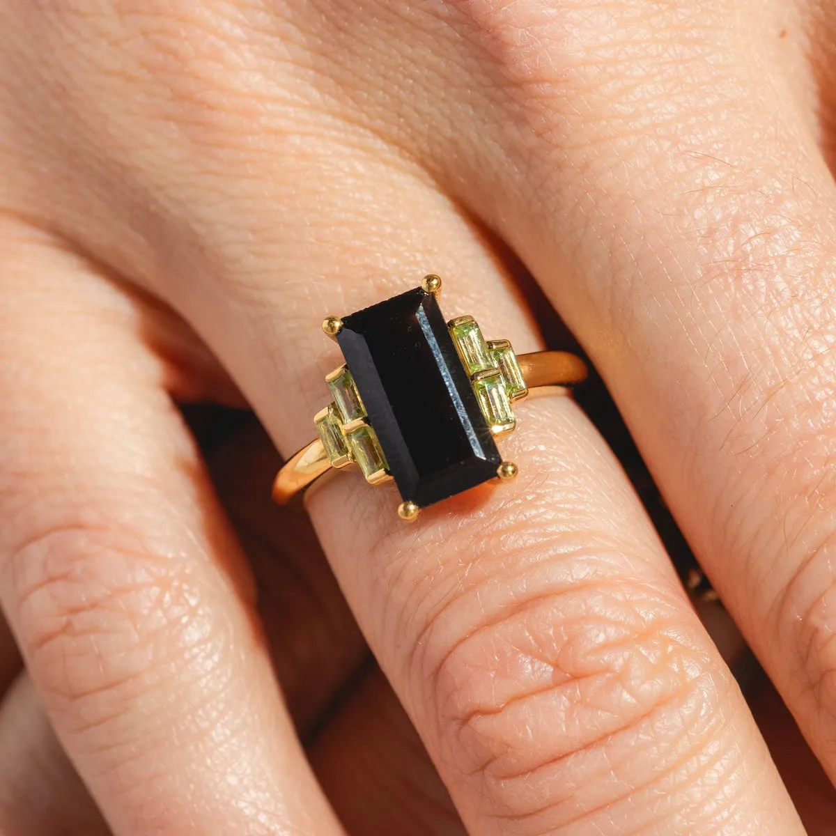 Bold Baguette Statement Ring