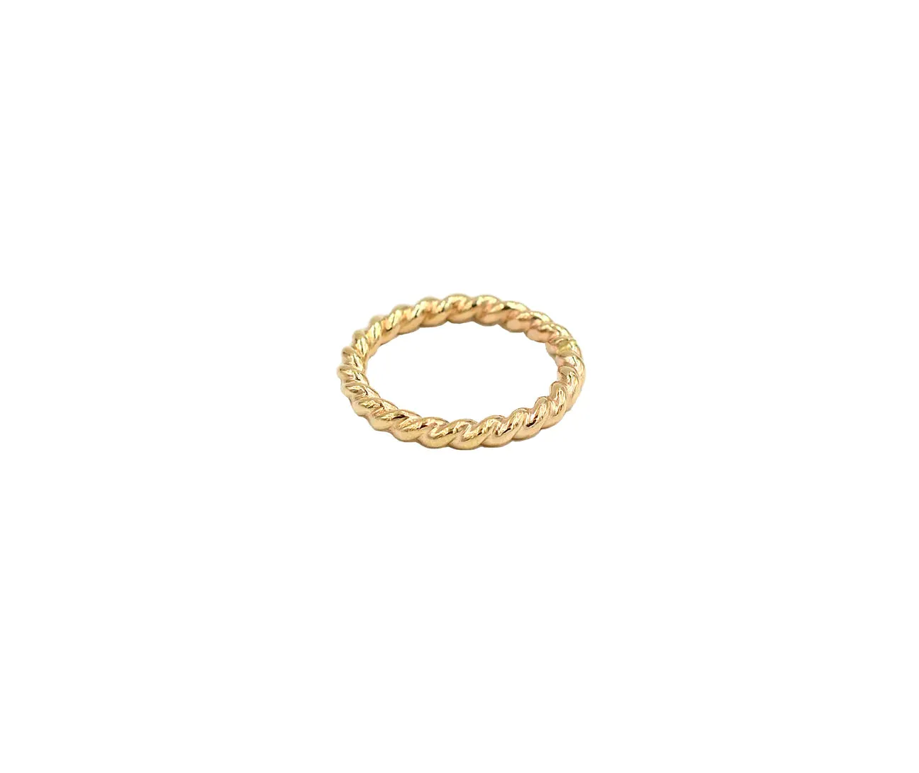 Bold Rope Ring ~ Gold Filled