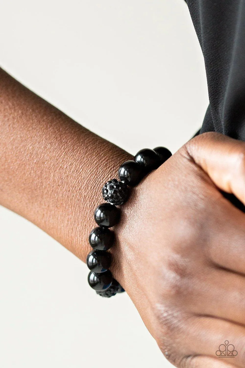 Cake Walk Black Bracelet - Paparazzi Accessories