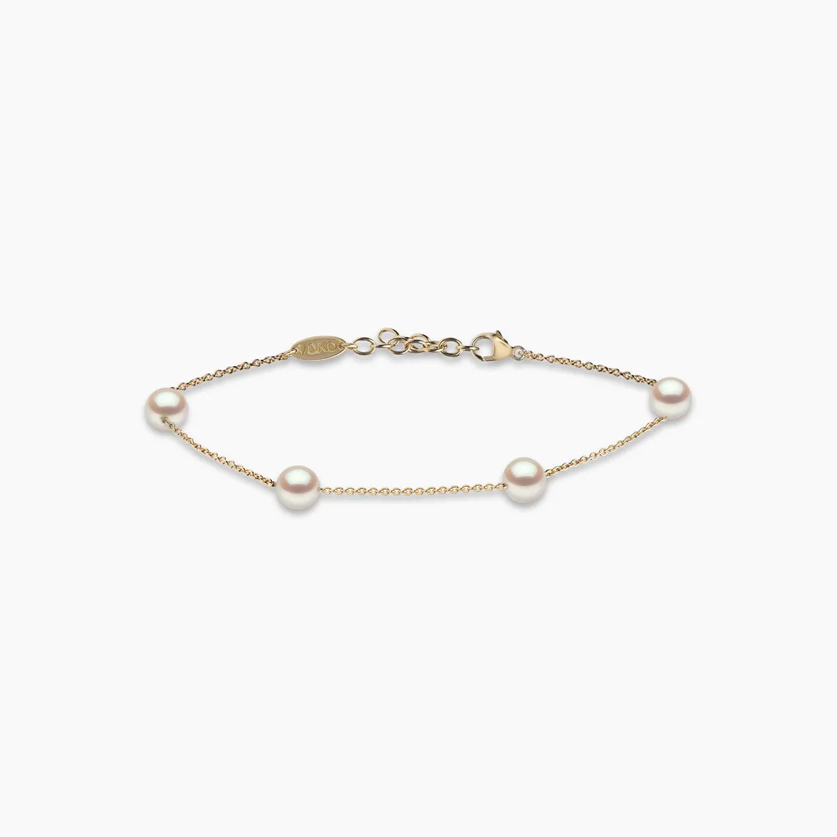 Classic 18K Gold Freshwater Pearl Bracelet