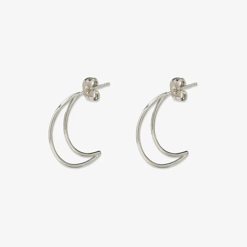 Crescent Hoop Earrings