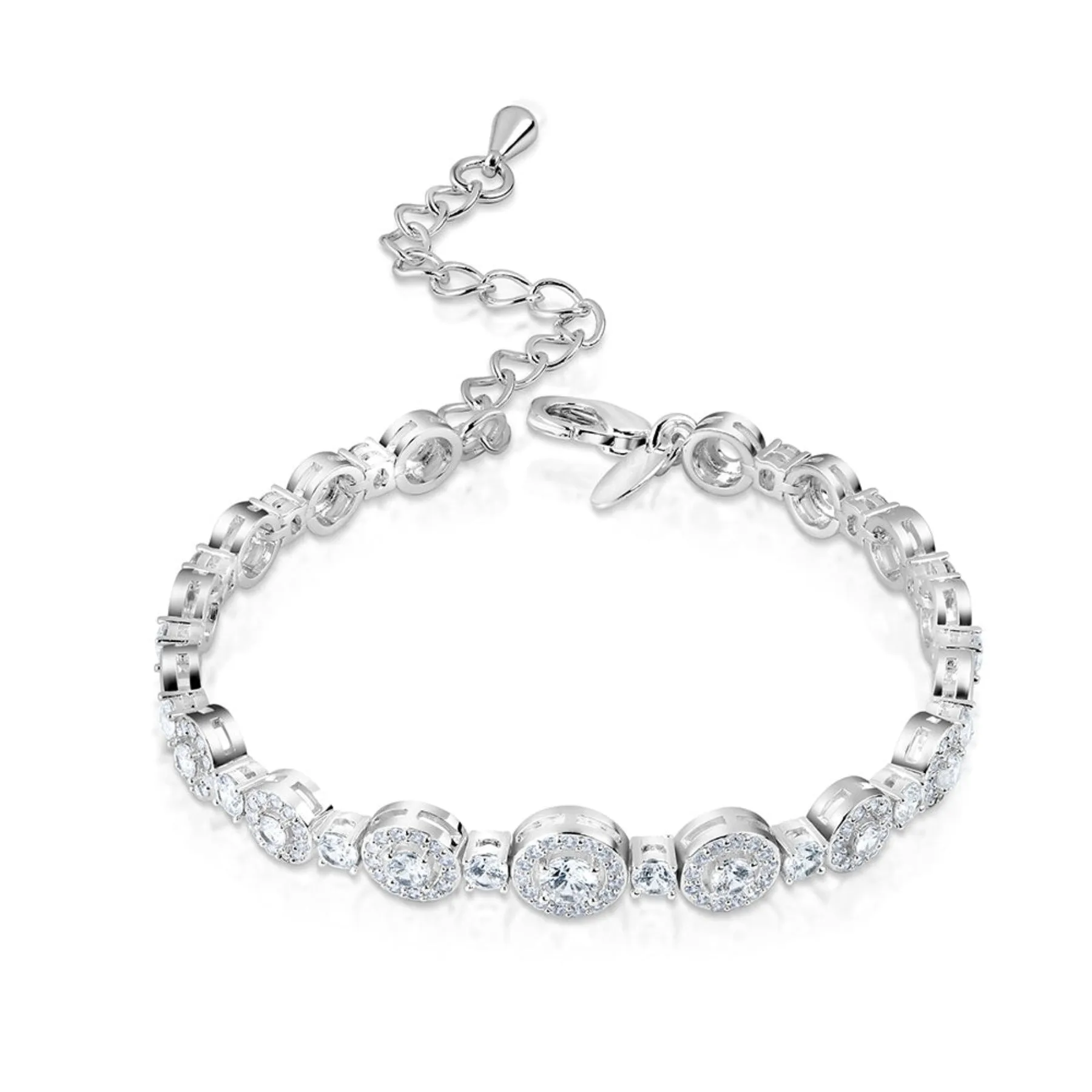 Cubic Zirconia Bracelet  - Newbridge Silverware