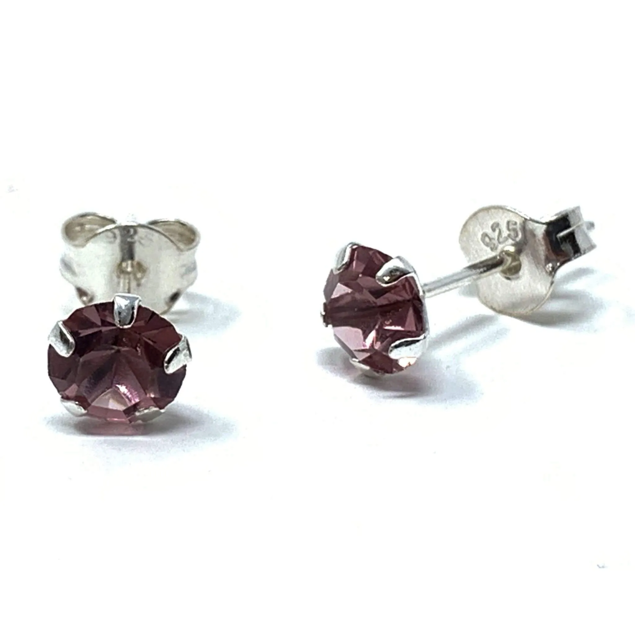 Cublic Zirconia Sterling Silver Stud Earrings