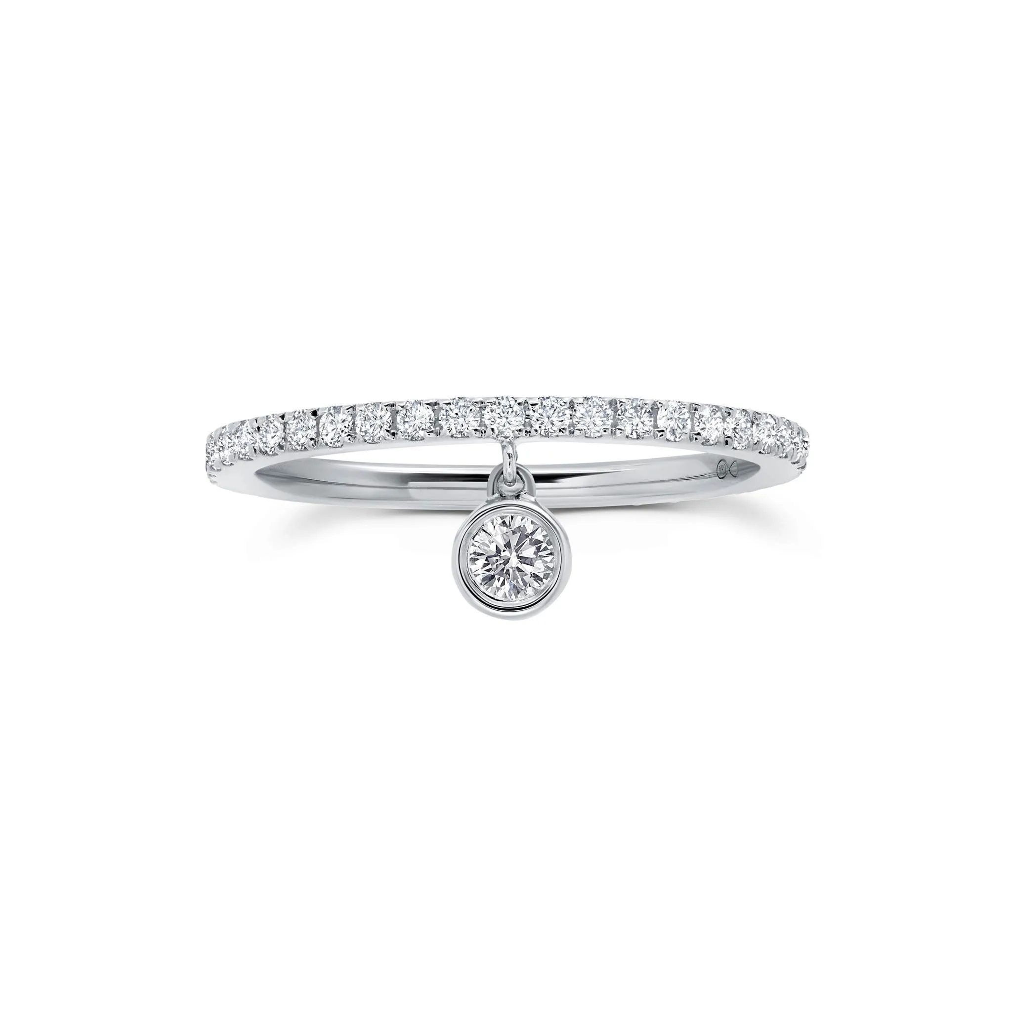 Dangly Diamond Charm Ring