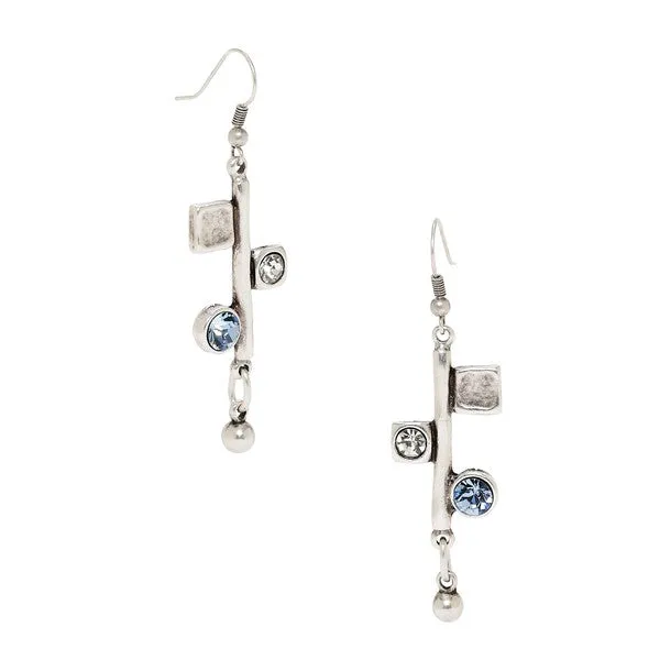 Double Crystal Earrings