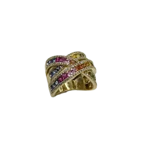 Effy Multi-Color Sapphire and Diamond Ring