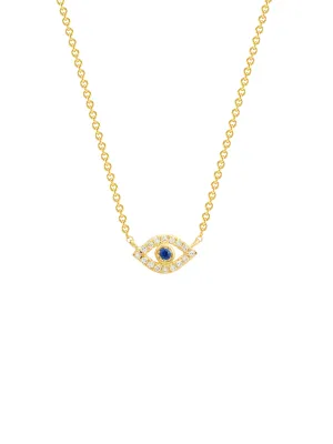 Evil Eye Necklace 14K