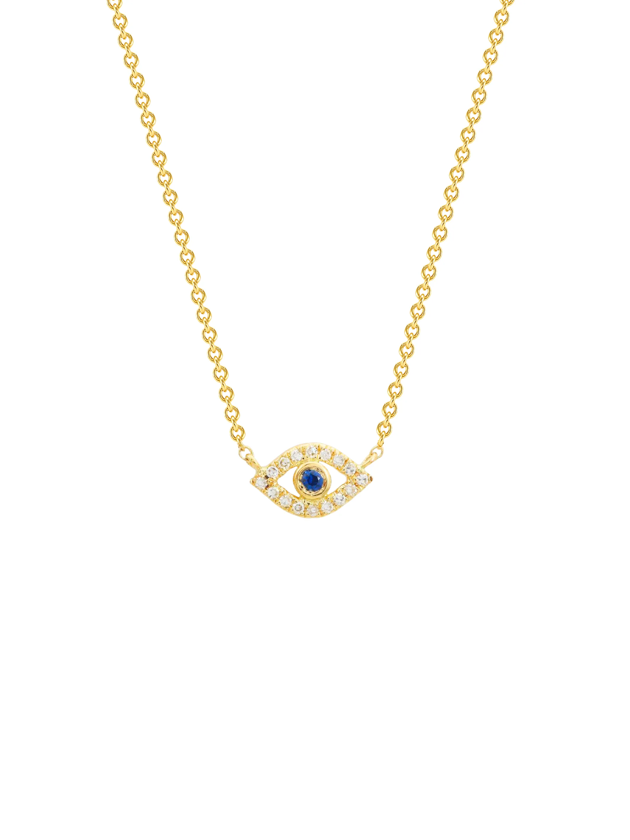 Evil Eye Necklace 14K