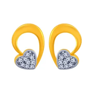 Exclusive Heart Shape 14k Gold Earrings