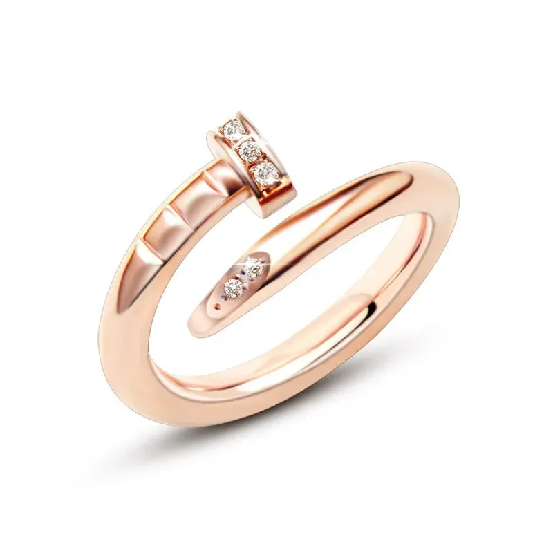 Fashion Classic Couple High-end Love Ring Banquet Preferred Ring Valentine's Day Gift