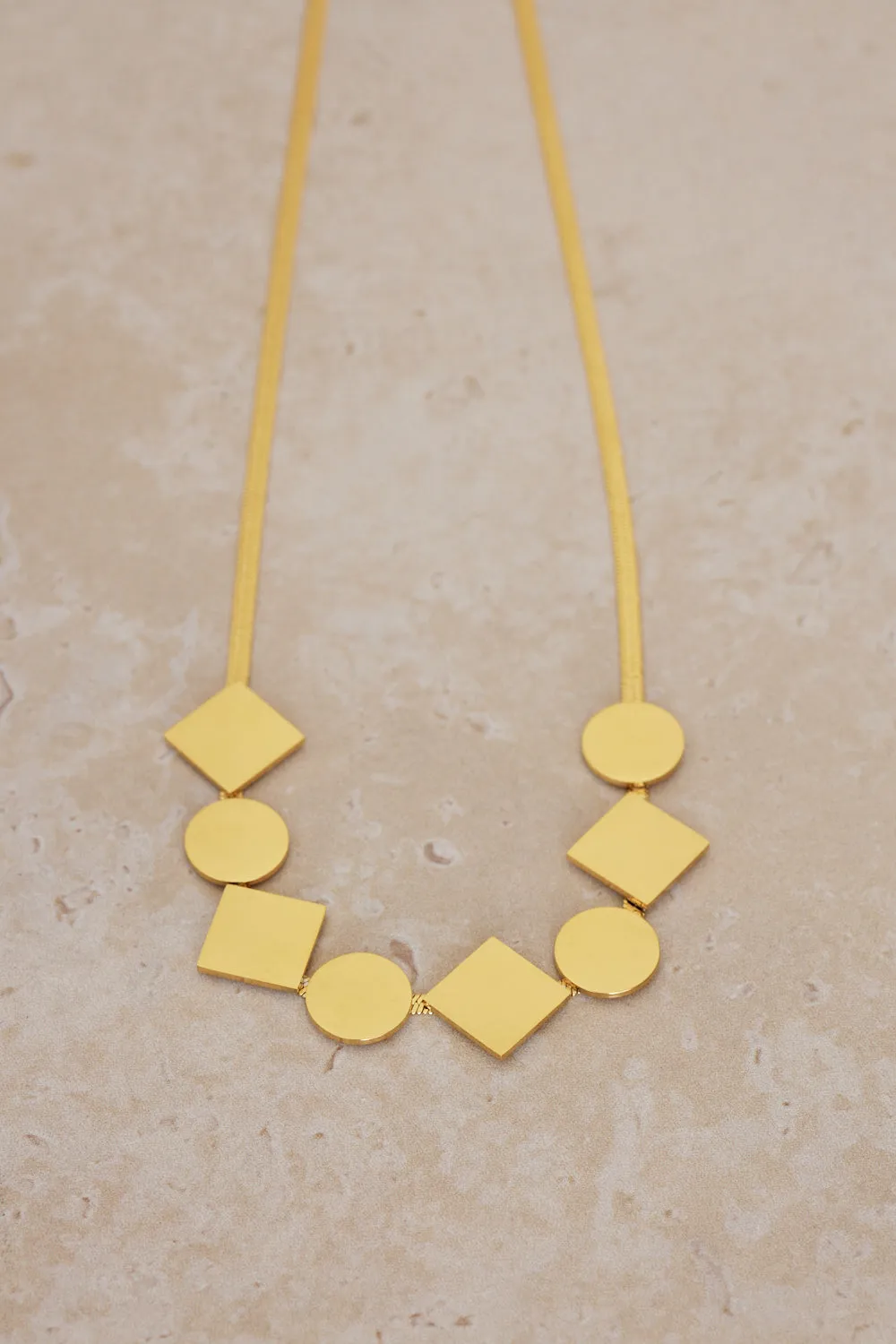 Geometric Necklace - Gold