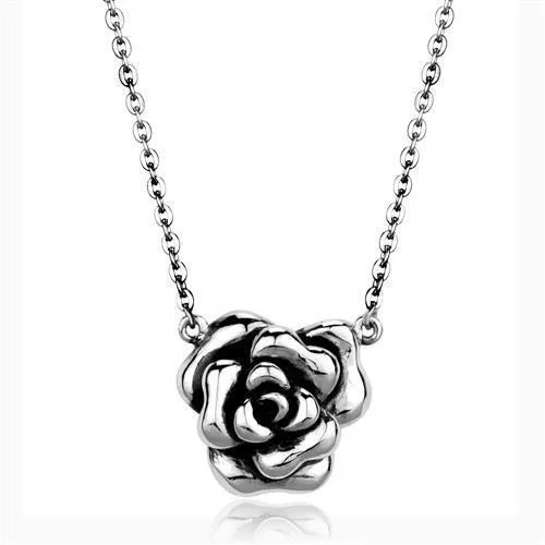 High polished (no plating) Stainless Steel Necklace with No Stone for Women Style TK1932