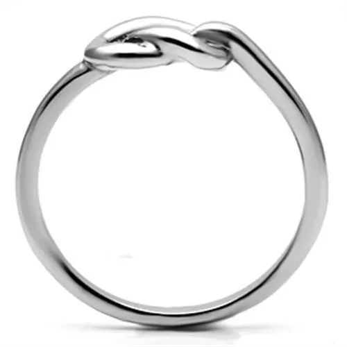 High polished (no plating) Stainless Steel Ring with No Stone for Women Style TK630