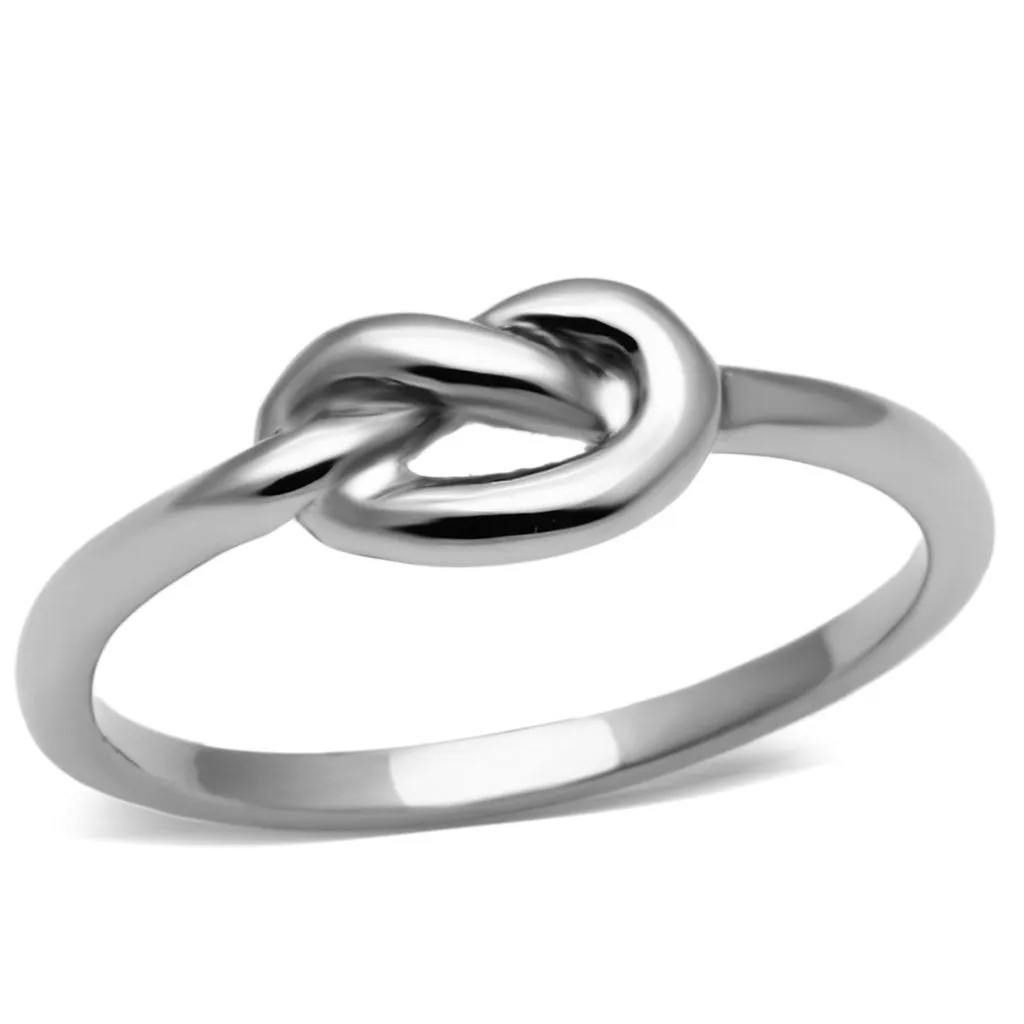 High polished (no plating) Stainless Steel Ring with No Stone for Women Style TK630