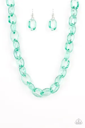 Ice Queen Green-Necklace