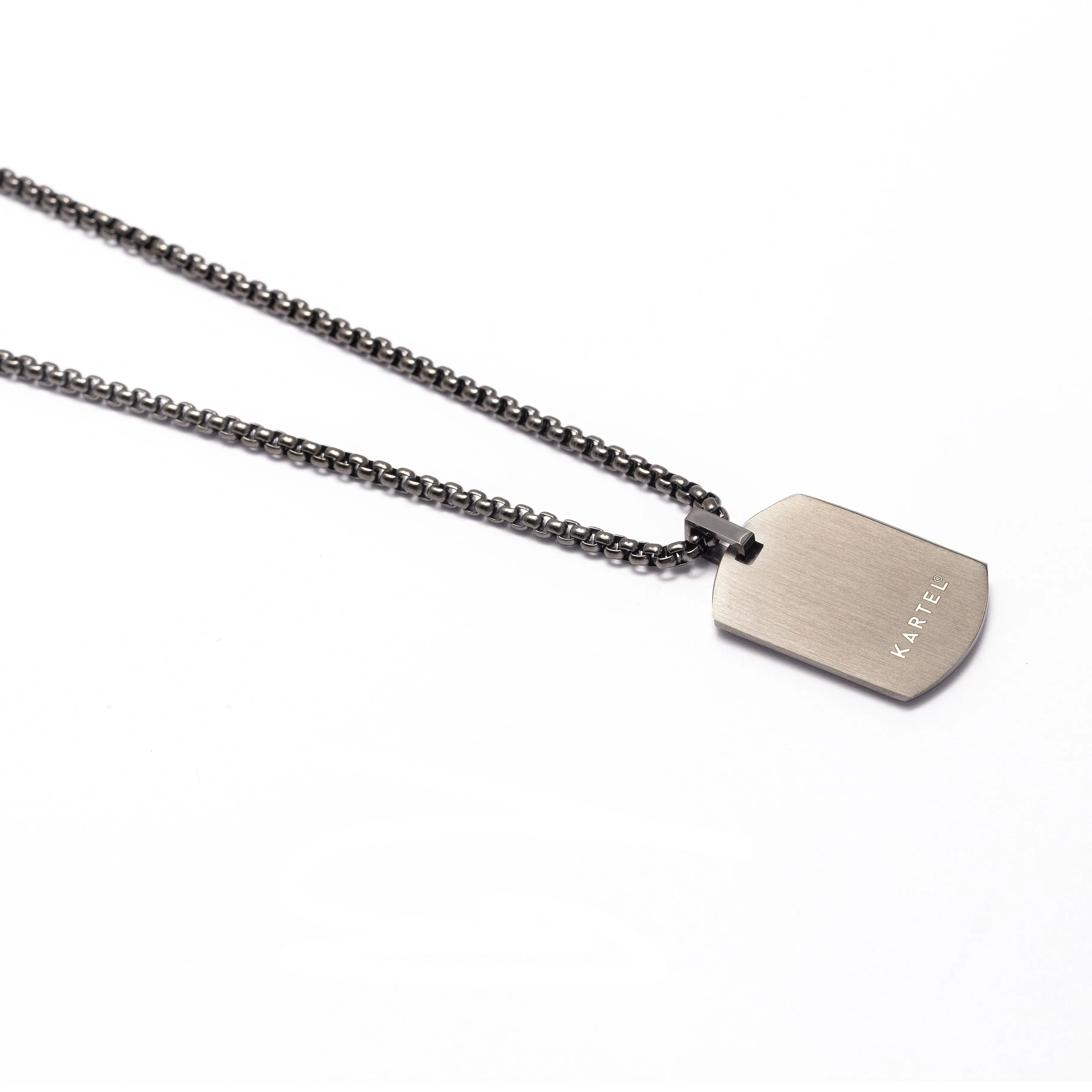 Kartel Stainless Steel Dog Tag Necklace