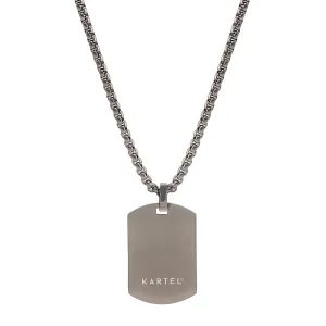 Kartel Stainless Steel Dog Tag Necklace