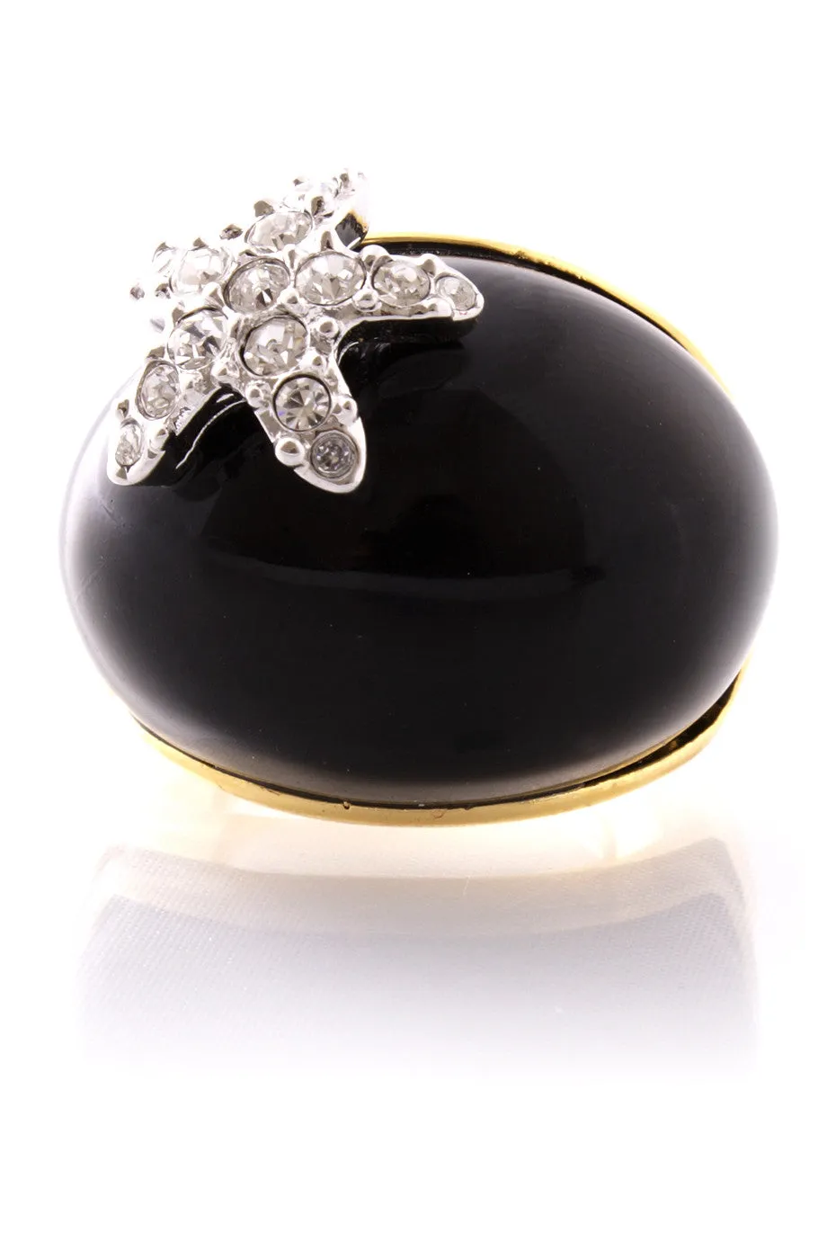 KENNETH JAY LANE Black Starfish Ring