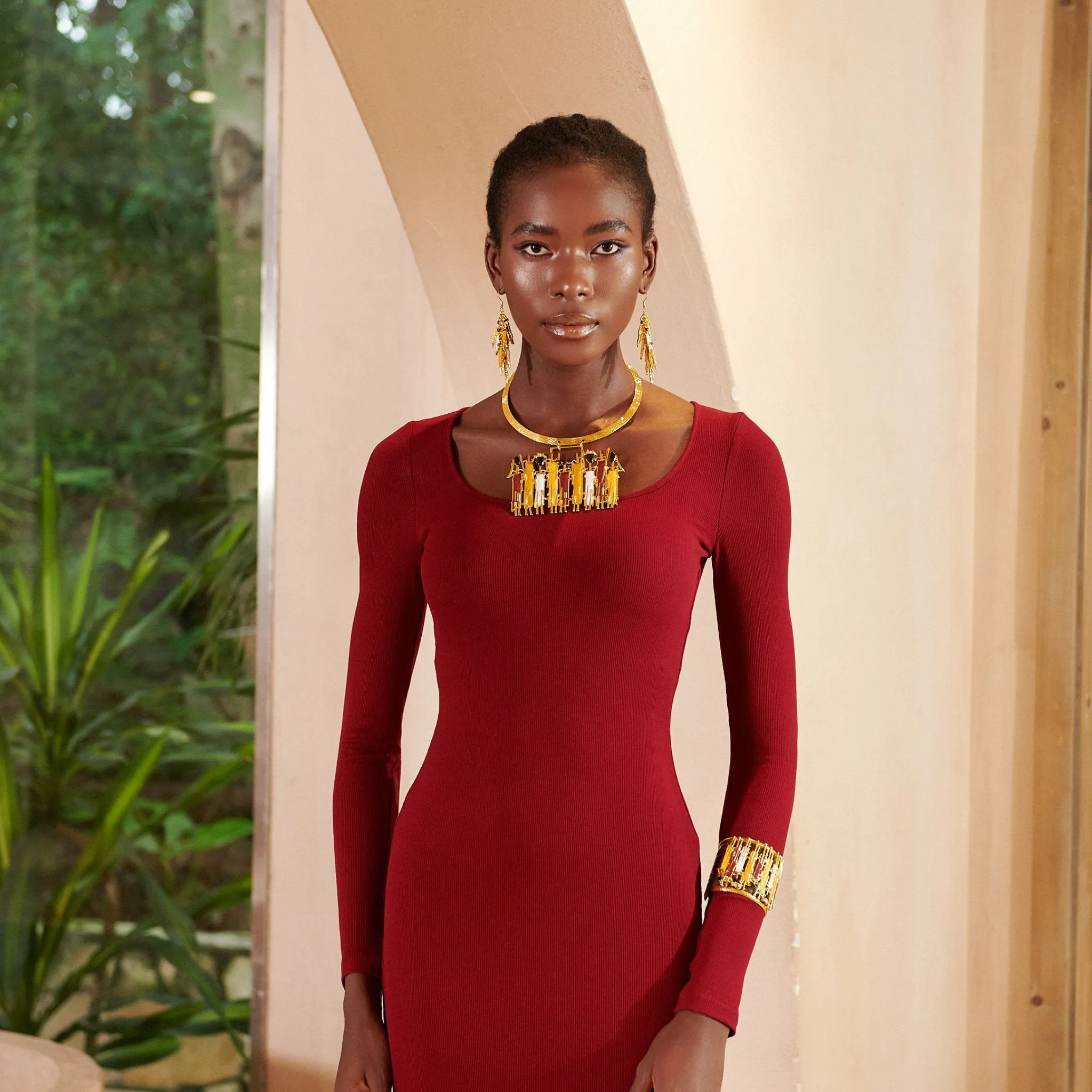 Maasai Sherrie Choker - Gold